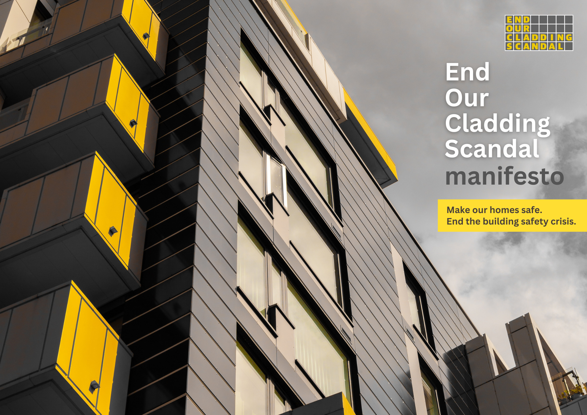 Front cover_End Our Cladding Scandal Manifesto NO DATE